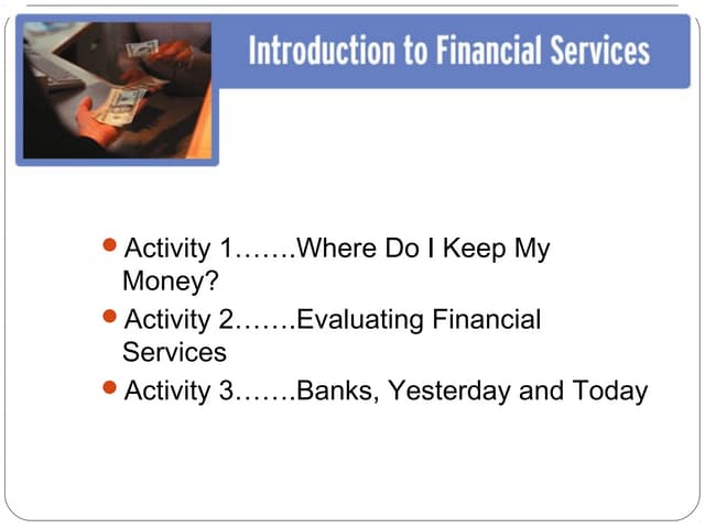 Introduction to financial service | PPT