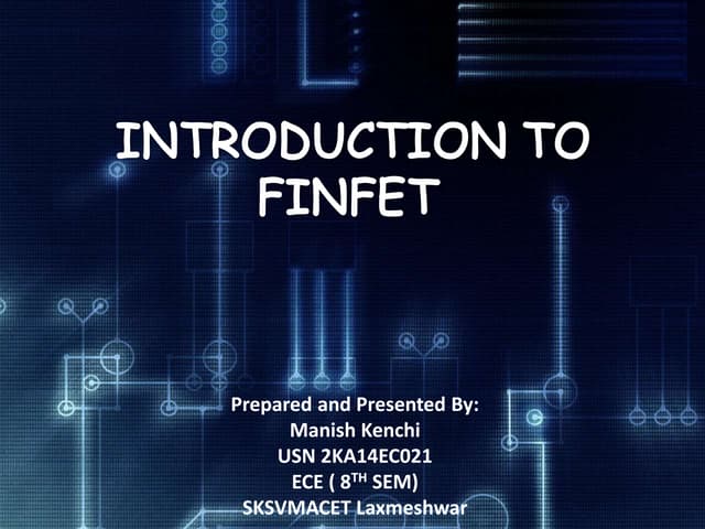 Introduction to FinFET