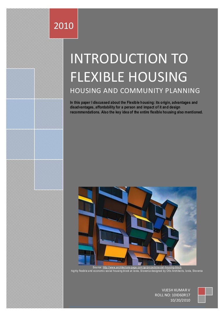 Introduction to flexible housing