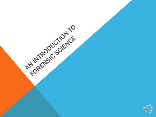 Introduction to Forensic Biology | PPTX