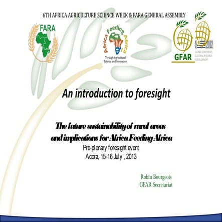 Introduction to foresight 