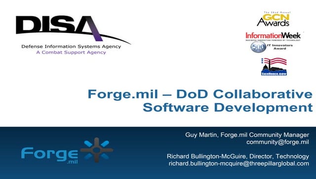 2011 NASA Open Source Summit - Forge.mil