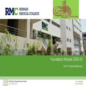 Introduction to foundation module & physiology 