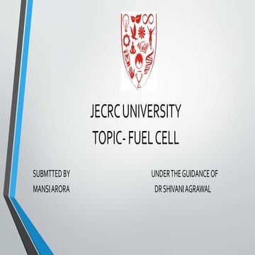 INTRODUCTION TO FUEL CELL and its types .pptx