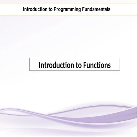 FUNCTIONS IN c++ PPT | PPT