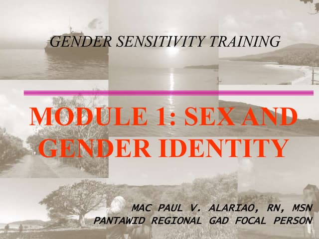 BASIC GENDER SENSITIVITY TRAINING