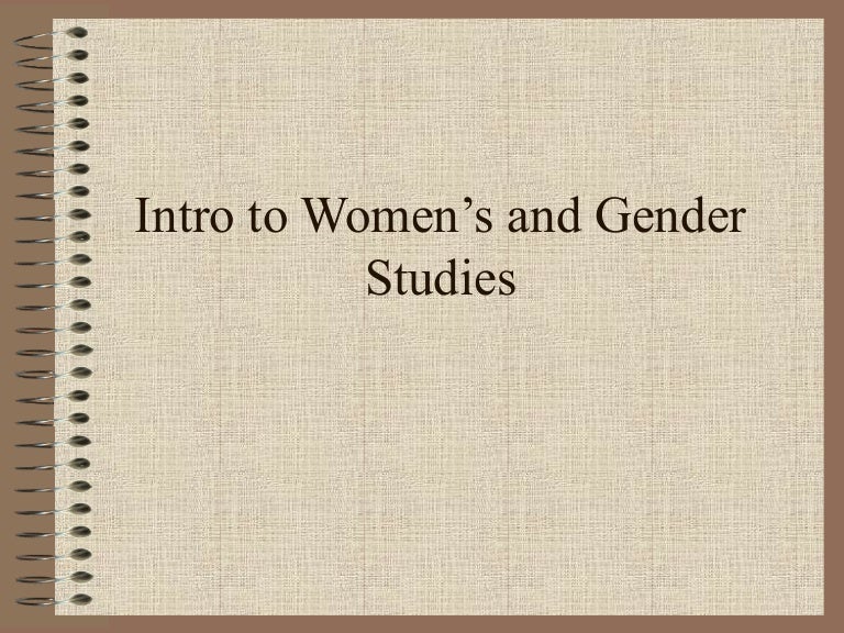 Introduction to women s and gender studies lecture