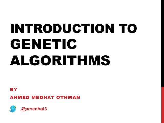 Introduction to Genetic Algorithms