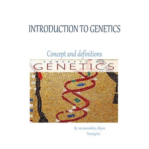 Introduction to genetics | PPT