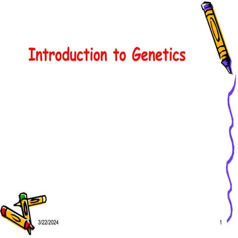 introduction to genetics  in Nursing and its Importance