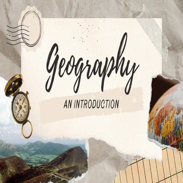 Introduction to Geography Education Presentation in a Brown and Beige Scrap_2...