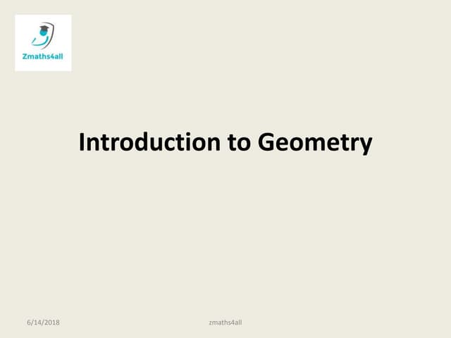 Introduction to geometry