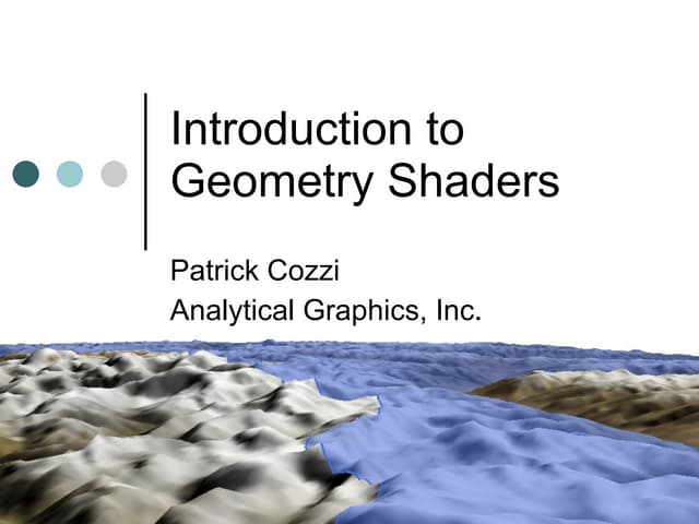 Introduction To Geometry Shaders