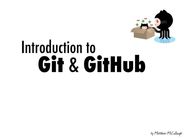 Intro to Git and GitHub