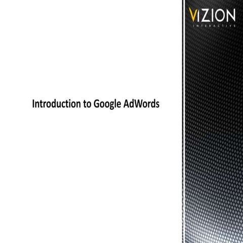 Introduction to google adwords