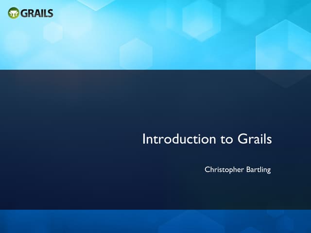 Introduction To Grails