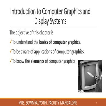 Introduction to computer graphics