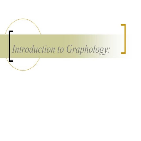 Introduction to graphology