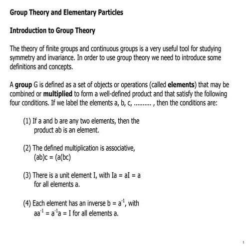 Introduction to group and element particle.pdf