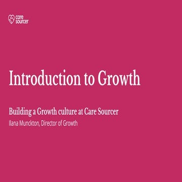 Introduction to growth
