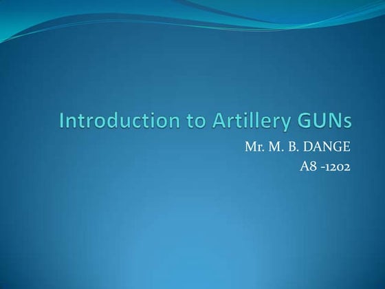 Introduction to guns-Dange