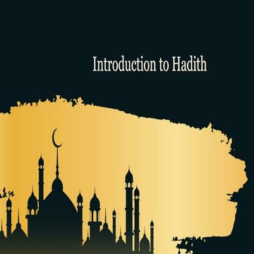 Introduction to Hadith(penjelasan hadis).pptx