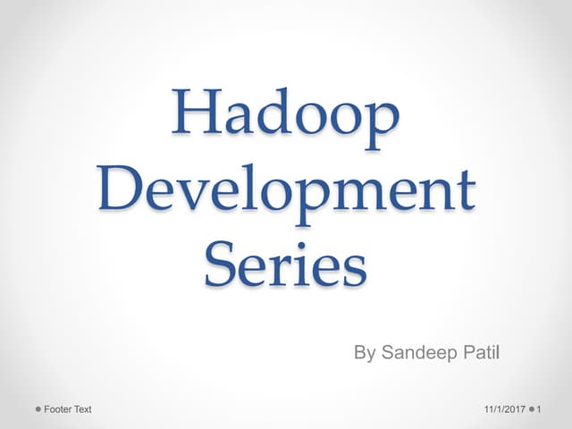 Introduction to Big Data and hadoop