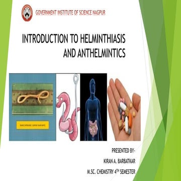 Introduction to helminthiasis