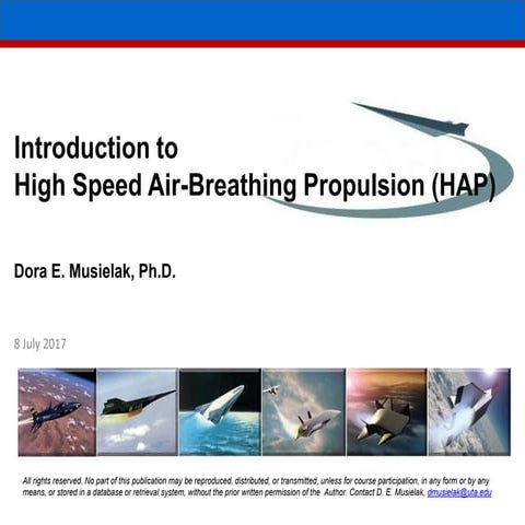 Introduction to high speed propulsion musielak