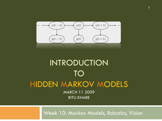 Introduction to Hidden Markov Models | PPT