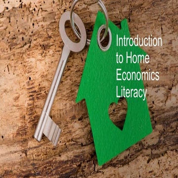 Introduction to Home Economics Literacy