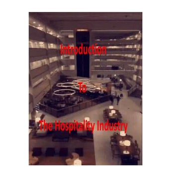 Introduction to hospitality industry
