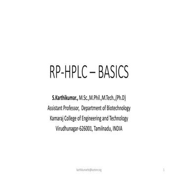 Introduction to RP-HPLC