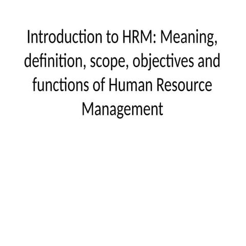 Introduction to HUMAN RESOURCE MANGEMENT.pptx