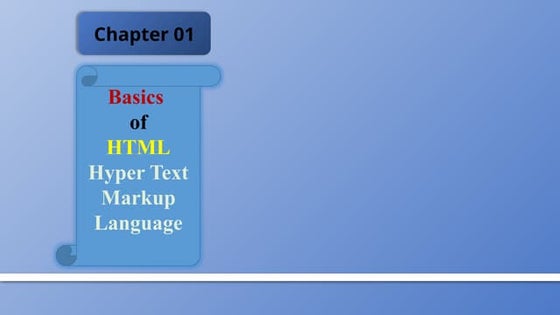 Chapter 01 Outline Introduction to HTML.pptx