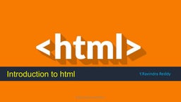 Basics of HTML 5 for Beginners | PPT