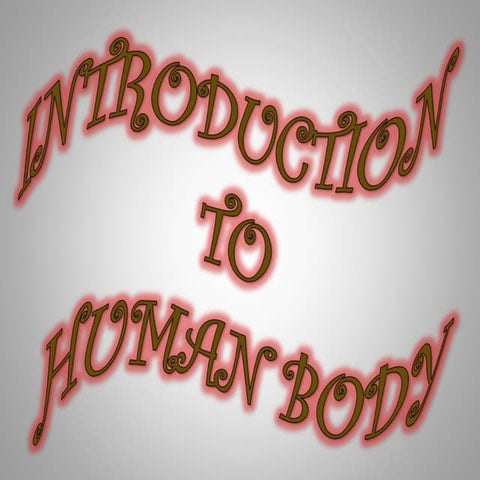 Introduction to human body 