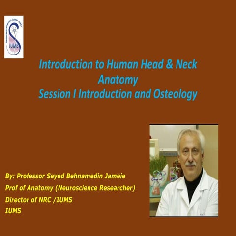 Introduction to human head & neck anatomy 1st sem 99 00 i | PDF