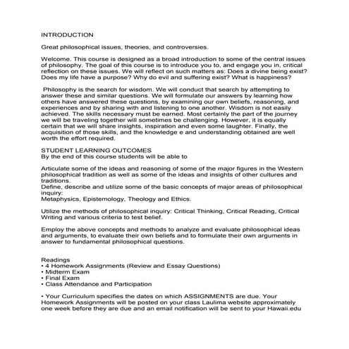 Introduction to humanities 2 philosophy