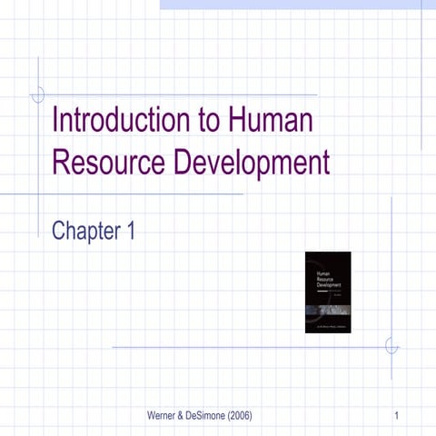 Introduction to human resource development