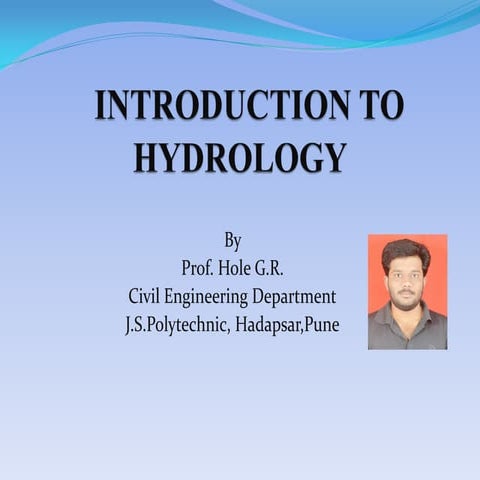 Introduction to Hydrology
