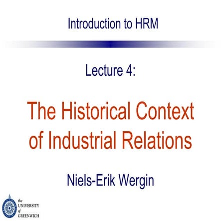 Introduction To Industrial Relation
