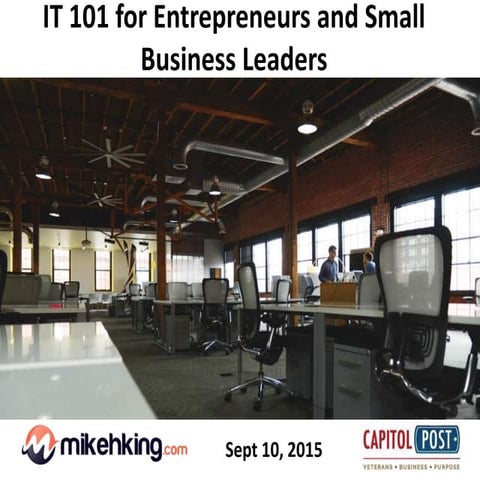 IT 101 for Entrepreneurs