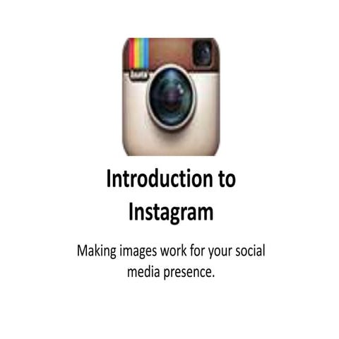 Introduction to instagram