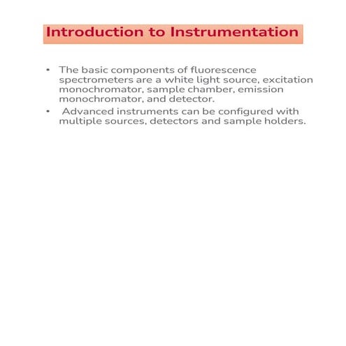 Introduction of instrumental analysis techniques