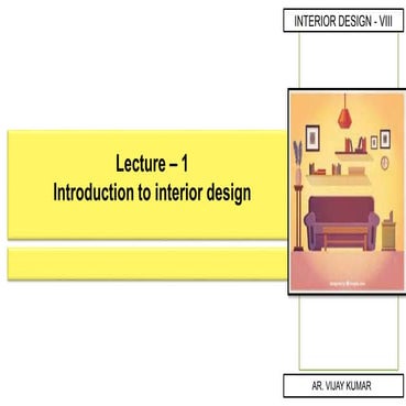 Introduction to interior design