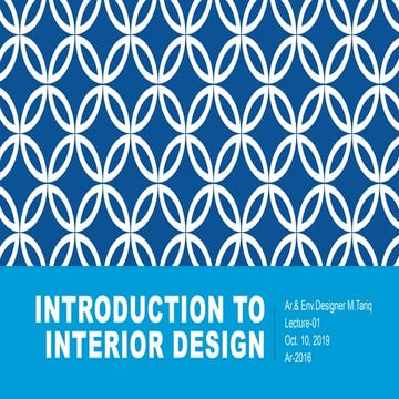 Introduction to interior design