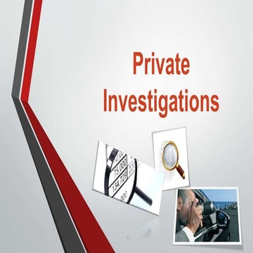 Introduction to investigation