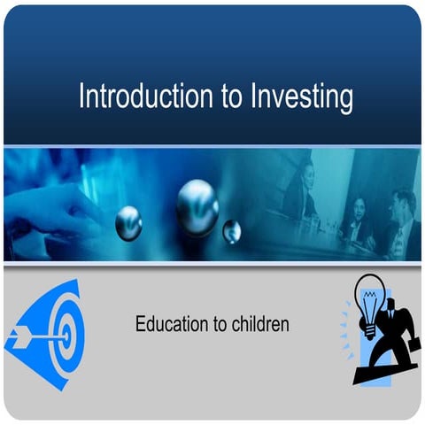 Introduction to investing - for young adults