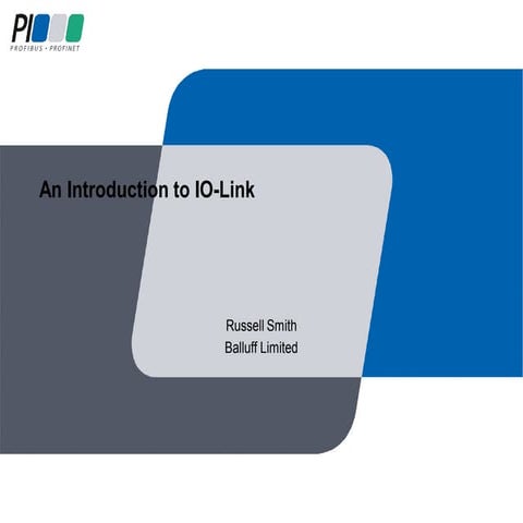 Introduction to IO-Link - Russell Smith